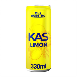 KAS Limón Refresco con gas sabor Limón Lata 330ml