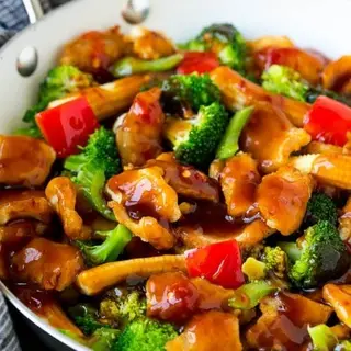 pollo con verduras