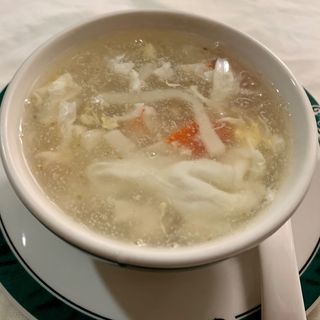 Sopa con mariscos