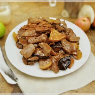 Ternera con Bambú y Setas Chinas