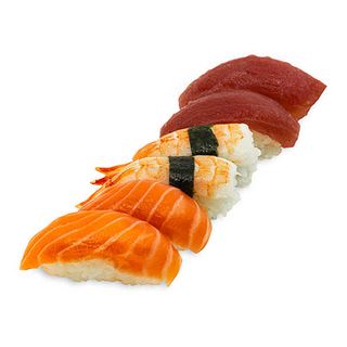 Nigiri Mix De Salmón Con Atún Y Langostino (6 Uds.)