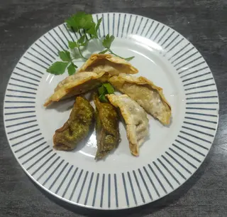 Gyozes de pollastre al forn