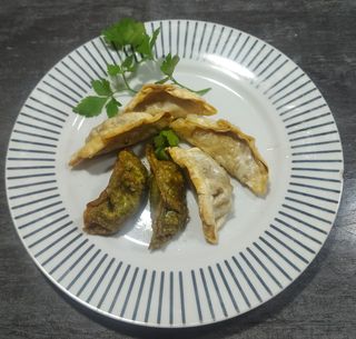 Gyozes de pollastre al forn