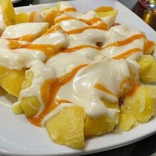 Patatas Bravas sin salsas (1/2 Ración)