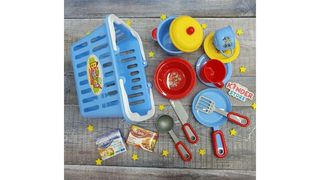 Игровой набор корзина с овощами и фруктами