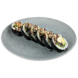 62. Futomaki ze smażonym tofu i sosem teriyaki