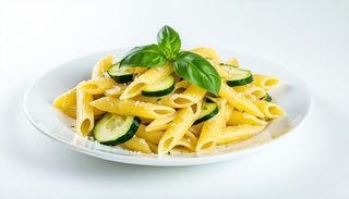 Penne cu dovlecel și busuioc