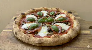Funghi e salamino