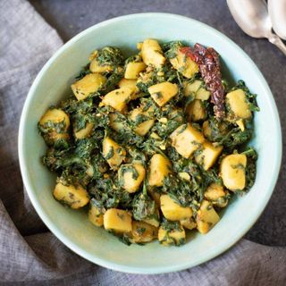 Aloo  palak