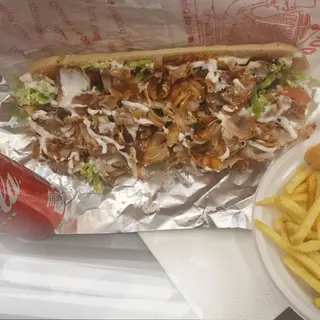 Baguette kebab menù