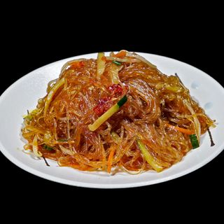 375 Spaghetti di soia verdure con piccanti