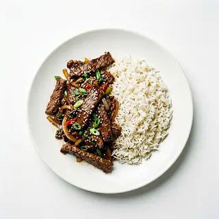 Arroz Y Ternera Salteada.