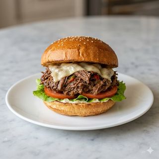 Hamburguesa De Mechada