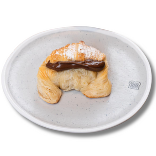 Medialuna con nutella