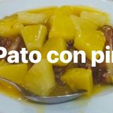 Pato con piña