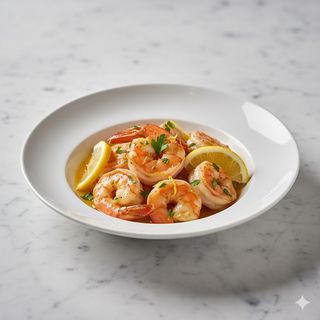 153 - Gamberi al limone 柠檬虾仁