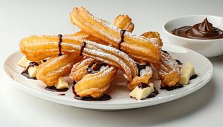 Churros cioccolata bianca e Nutella