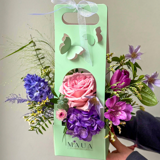 Aranjament fluturas verde mint