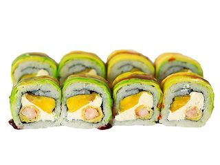 Philadelphia z awokado, krewetką i mango 8szt.