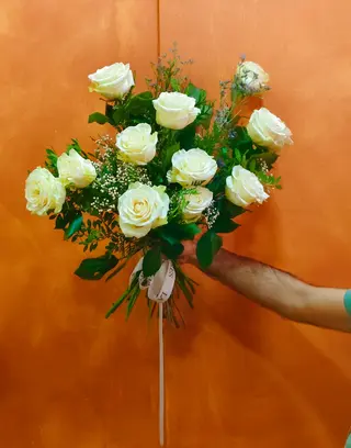 Docena Rosas Blancas