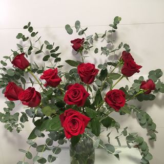 Una docena de rosas rojas 