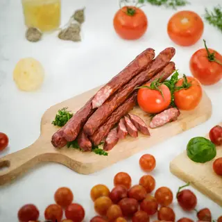 Жаренные колбаски по- Охотничьи