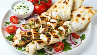 Shaorma GREEK de pui farfurie