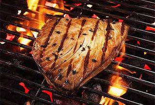 Filete atún a la brasa
