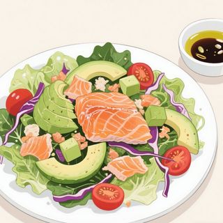 Ensalada Fresca de Salmón y Aguacate