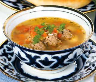 Мастава с фрикадельками