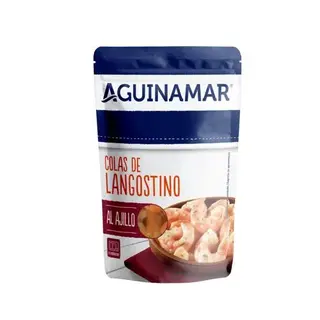 Colas De Langostino Al Ajillo Aguinamar Envase De 105 G