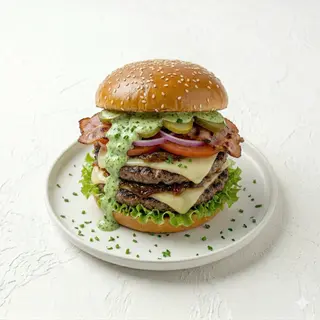 St. Patrick's Double Burger