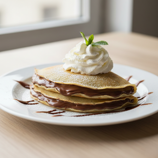 Clatite umplute cu Finetti si frisca