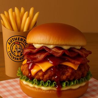 Burger big casa con patatas