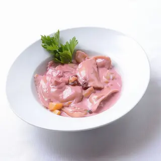 Margarita De Pera Con Salsa De Frutas