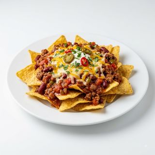 Nachos Con Chili Con Carne