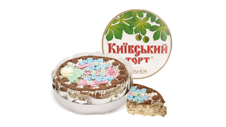 Tort „Kiewskiy Roshen” z kremem i orzechami450g