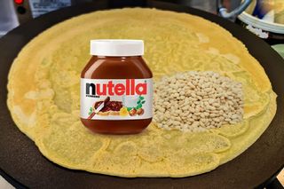 Crepes Nutella e riso soffiato