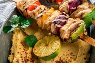 Menu Prato Kebab Hummus 
