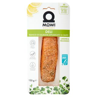 Mowi Gourmet Deli Trancio di Salmone Affumicato a Caldo Limone&Prezzemolo 0,125 kg