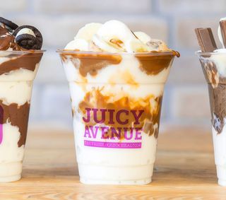 Banana caramel parfait