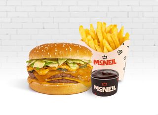 Dublu cheeseburger combo