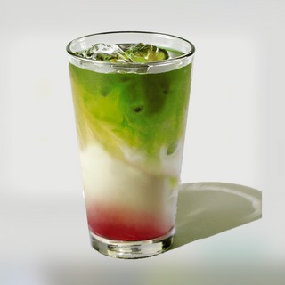 Strawberry Iced Matcha Latte