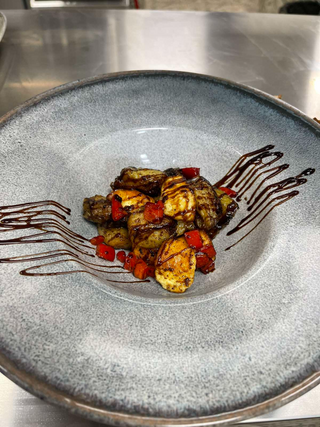 Халуми саганаки с патладжан (200г)