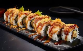 Uramaki Ebi Con Anguila (8 Pzs.)