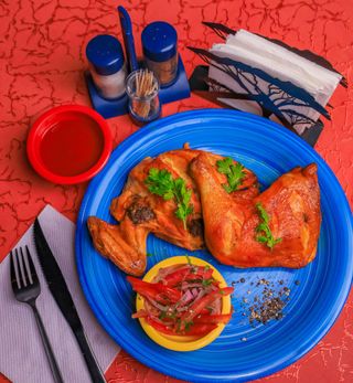 Flame-Grilled Chicken Half