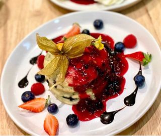 Chia Bluberry Pancakes