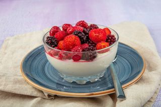 Panna cotta ai frutti di bosco