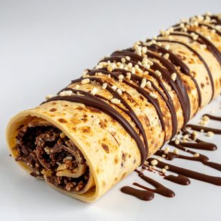 Piadina sottile farcita con cereali