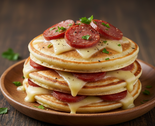 Палачинка с луканка и кашкавал